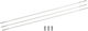 Ακτινα Zipp 232mm Τεμαχιo Καψουλι Cx-ray Straight-pull External Ασημι