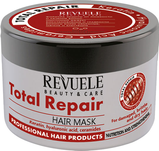 Revuele Repairing Hair Mask with Keratin & Hyaluronic Acid 500ml