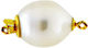 Verschluss K18 Gold oder Weißgold Perle S124303