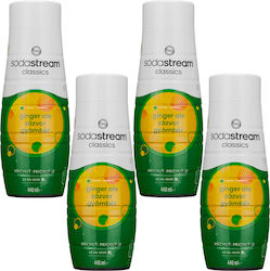 Sodastream Ginger Syrup 440ml 4 Pieces