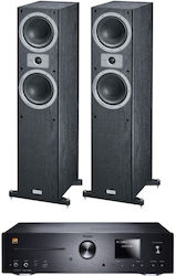 Magnat High-End Stereo-Verstärker Mc 400 Standlautsprecher Tempus 55 Schwarz Set