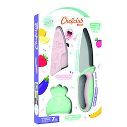 ChefClub Chef Knife Set Pastel aus Kunststoff Rosa 2Stück