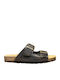 Flint Leder Herrensandalen in Tabac Braun Farbe