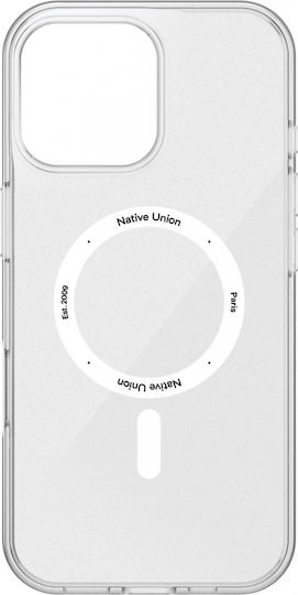 Native Union Back Cover Leather 1.8mm Transparent (iPhone 16 Pro Max)