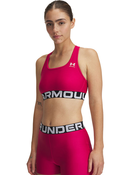 Under Armour Γυναικείο Μπουστάκι Φούξια με Επέν...
