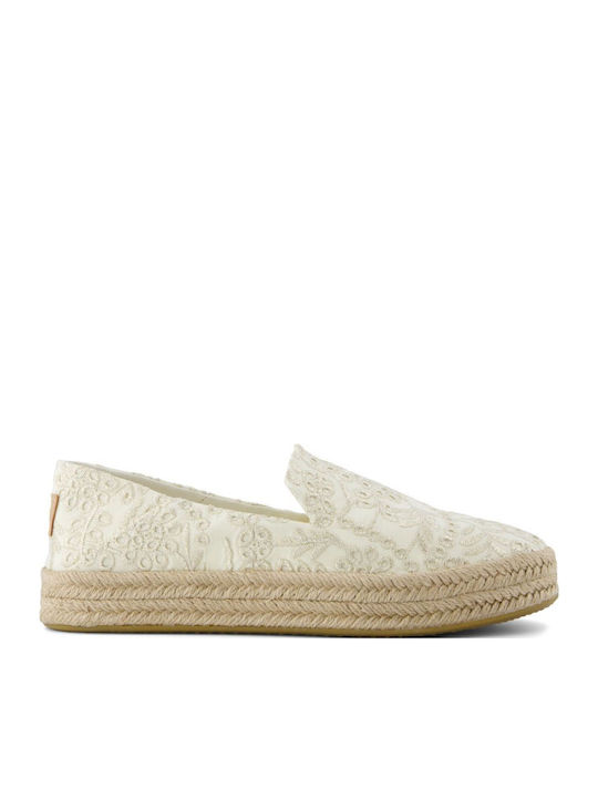 Toms Carolina Fabric Espadrilles Beige
