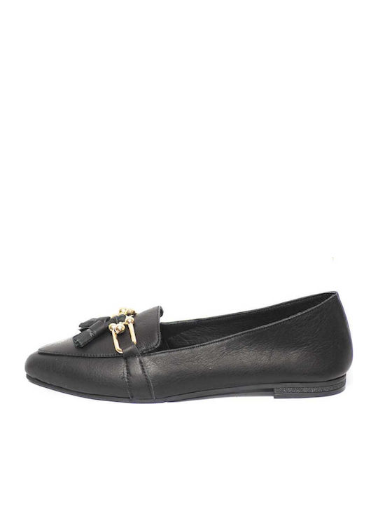 Leather Black Low Heels