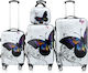 Set de bagaje Monzana din policarbonat Exopack multicolor 4 piese 23 x 30 x 14 cm 56 x 37 x 23 cm 68 x 43 x 27 cm 75 x 49 x 29 cm