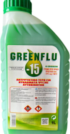 Greenflu Lichid de răcire pentru motorul mașinii Mașină -15°C/+106°C Verde Culoare 1lt