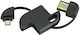 Retractable USB 2.0 to micro USB Cable 1m (G382) 1τμχ