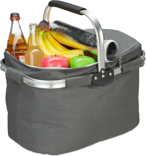 Relaxdays Isoliertasche Kalt-Heiß-Aufbewahrung 27 L Fassungsvermögen 40 x 40 x 31 cm