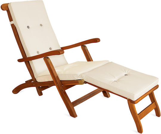 Deuba Sunbed Cushion Ecru 43x173cm