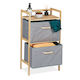 Relaxdays Cabinet de baie Mobilier pentru baie L76xA43xÎ27cm Lemn natural