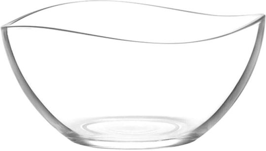 Hermia Serving Bowl Round Glass White with Diameter 12cm 6pcs