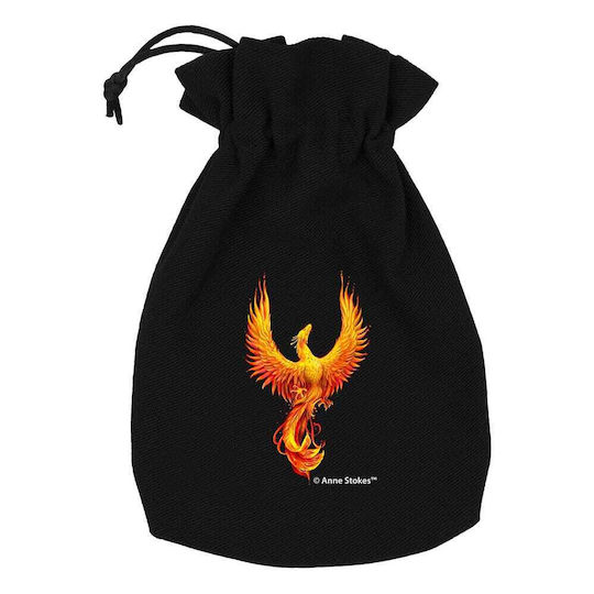 Q Workshop Anne Stokes Dice Bag Phoenix