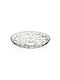 RCR Round Crystal Decorative Platter Transparent 33x33cm
