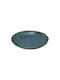 Fylliana Round Ceramic Decorative Platter Turquoise 25x25cm