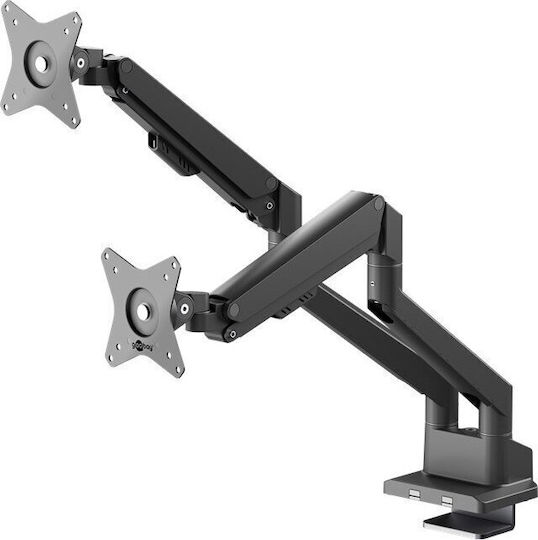 Goobay Stand Desk Mounted for 2 Monitors up to 32" (70814)