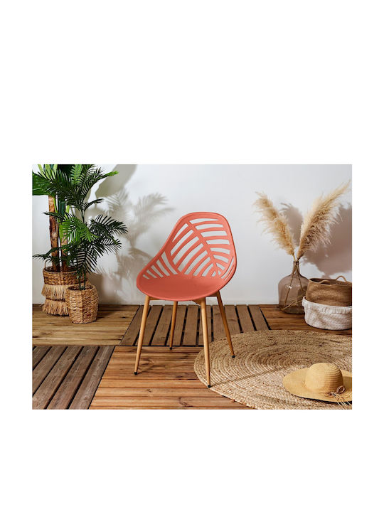 Outdoor Chair Plastic Alameda Terracotta 52.3x53.3x83.4cm