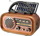PX-628BTS Retro Solar mit Bluetooth und USB Gold