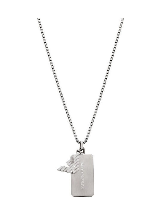 Emporio Armani Eagle Logo Necklace from Steel