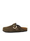 Tamaris Women's Leather Clogs Brown