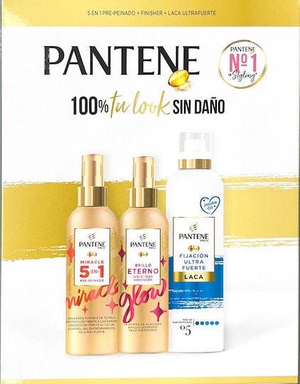 Pantene GIFT 3in1 Pro V Hair Care Set for Shine with Conditioner and Spray