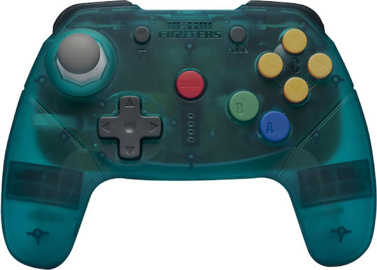 Retro-Fighters Brawler64 Ασύρματο Gamepad για PC / Switch Μπλε