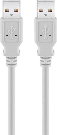 Goobay USB 2.0 Cable USB-A male - USB-A male Γκρι 3m 93376
