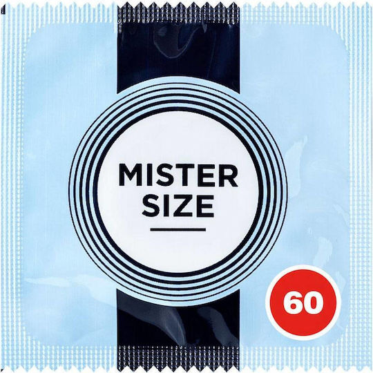 Mister Size Презервативи 1 бр 60 мм за Големи Размери Тънки за Естествено Усещане Natural