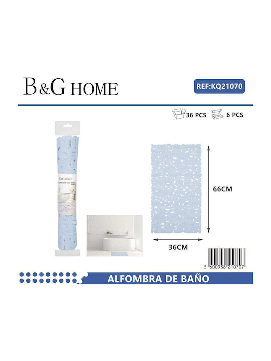 Non-Slip Bath Mat 502238 21070 Light Blue 36x66cm