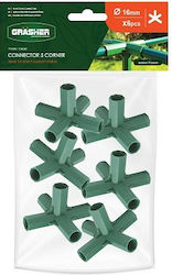 5-Position Connectors Corner Φ.16mm Plant Stake...