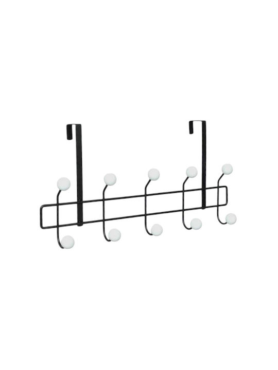 Türhaken 5 Schlitze Metallisch