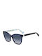 Kate Spade Women's Sunglasses with Blue Plastic Frame and Blue Gradient Lens