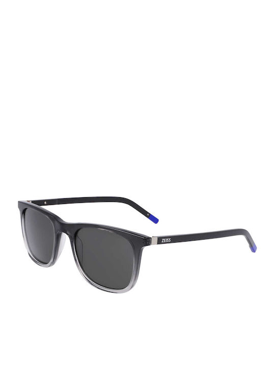 Zeiss Unisex Γυαλιά Ηλίου με Γκρι Κοκκάλινο Σκελετό και Μαύρο Φακό S0390332
