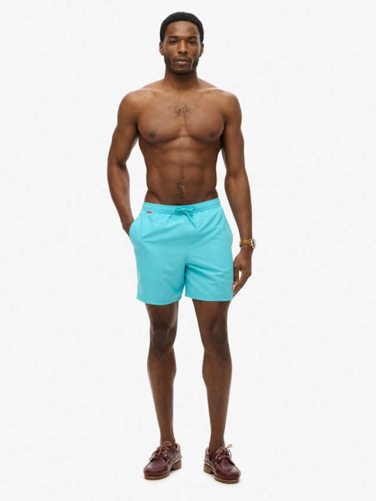 Superdry D3 Ovin Ανδρικό Μαγιό Σορτς Μπλε