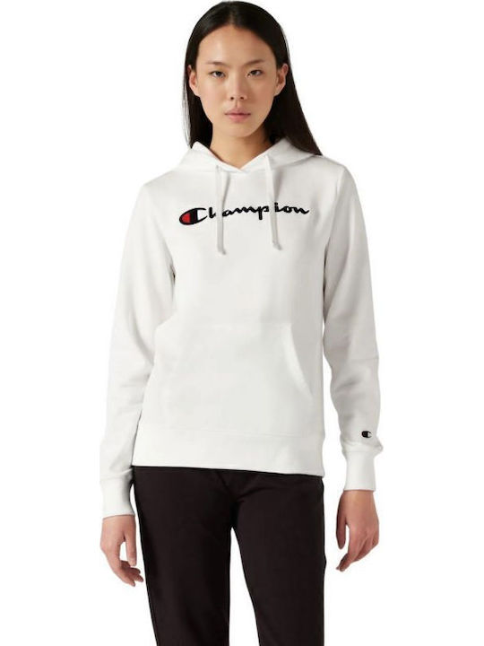 Champion Women's Sweatshirt Hooded White