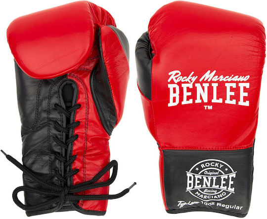 Benlee Boxing Gloves Leather for Match Red