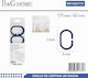 501983 Bathroom Curtain Rings Blue 501983