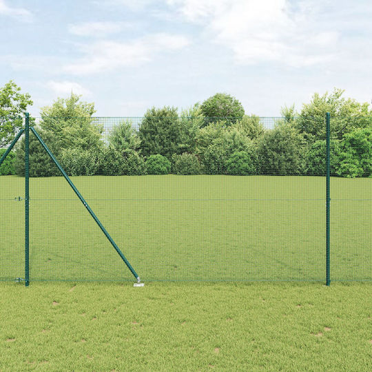 vidaXL Plasă de sârmă Galvanizat Verde 1.6x10m