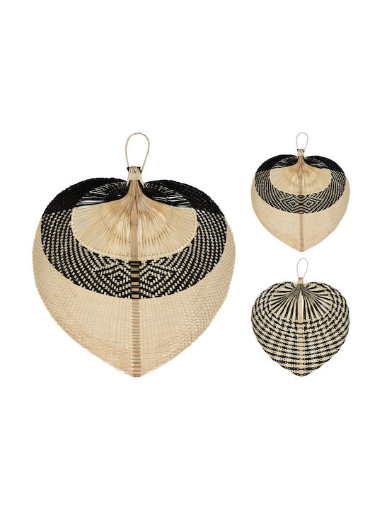 Handmade Wooden Fan Wall Decor 64x57cm