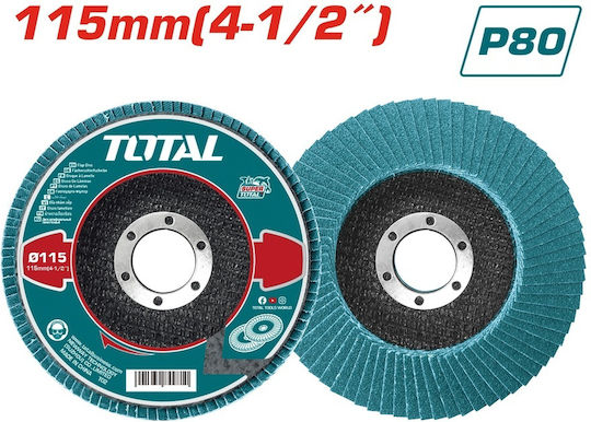 Диск за полиране Total 115mm P80 Inox Tac641153