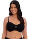 Padded Underwire Strapless Bikini with Detachable Straps Black