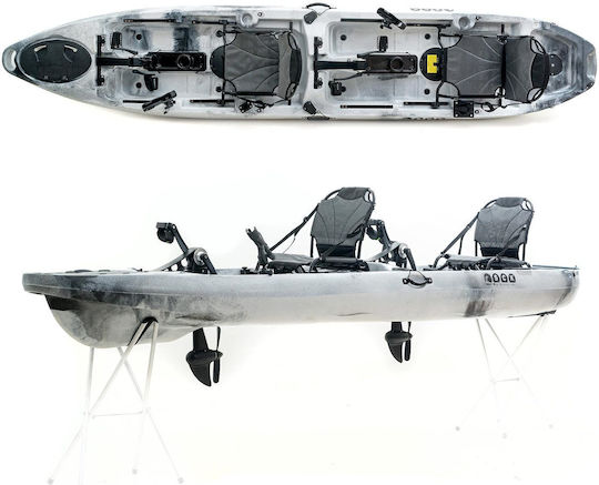SCK SCK-C2-WH/BK Πλαστικό Kayak Ψαρέματος 2 Ατόμων Λευκό