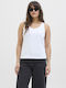 Women's Blouse Cotton Sleeveless White