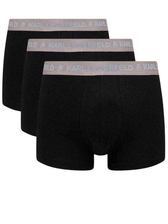 Karl Lagerfeld Ανδρικά Μποξεράκια Μαύρα 3Pack