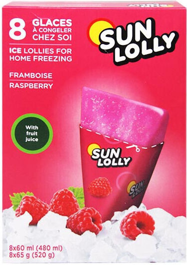 Sun Lolly Granita Raspberry Sticks 480ml