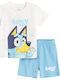 Cool Club Kids' Pajamas Summer Light Blue Bluey