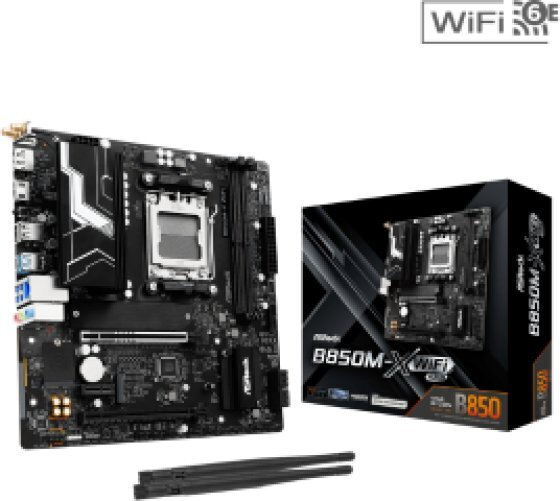 ASRock B850M-X WiFi rev. 2.0 Motherboard Micro ATX με AMD AM5 Socket (90-MXBSH0-A0UAYZ)