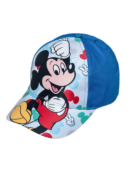 Disney Kids' Hat Jockey Fabric Mickey Mouse Blue